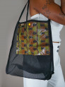 Sac de plage en maille creuse Le Mad'Beach Tail pie