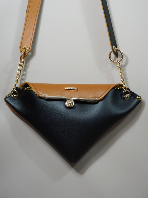 Sac en wax le Précieux black & brown
