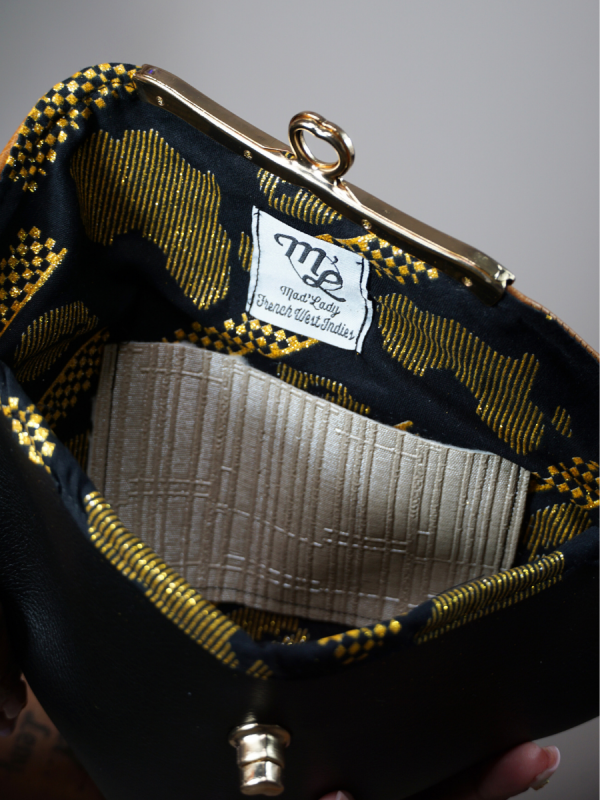 Sac en wax le Précieux black & brown