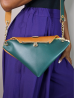 Sac en wax le Précieux green & brown