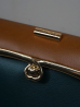 Sac en wax le Précieux green & brown
