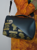 Sac en Wax et simili cuir Le Dee black Africa