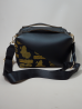 Sac en Wax et simili cuir Le Dee black Africa