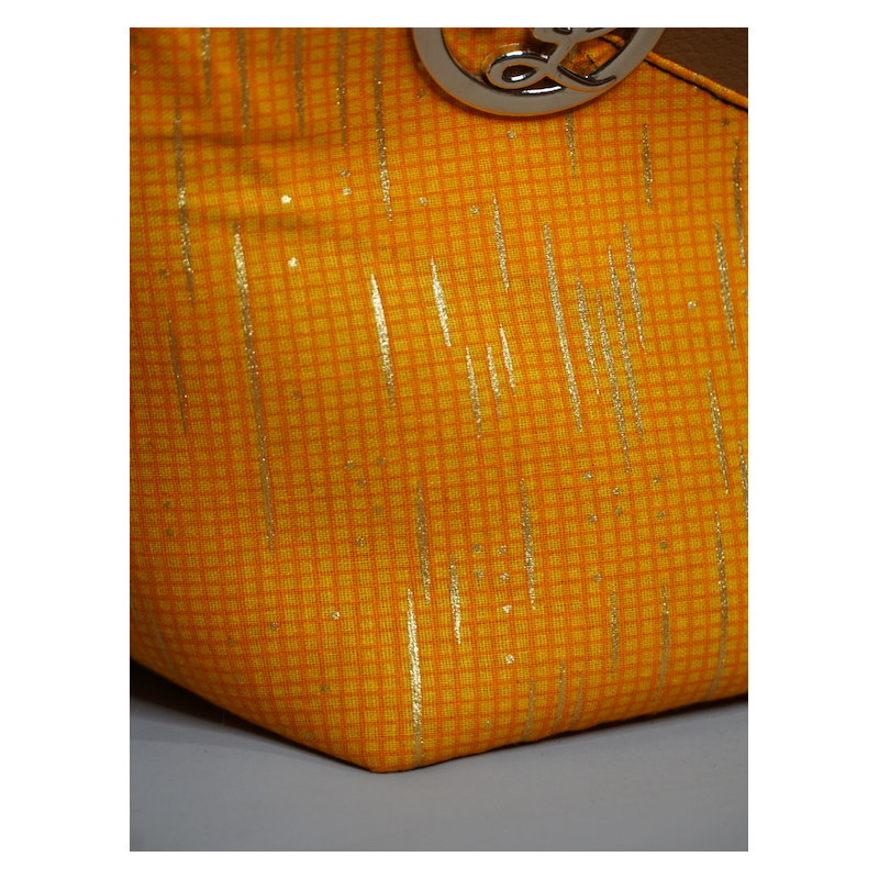 Sac Le Dee Orange & Marron – Élégance artisanale | The Mad Shop