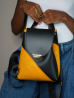 Sac à dos mini Orange & Noir – Élégance artisanale | The Mad Shop