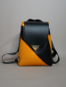 Sac à dos mini Orange & Noir – Élégance artisanale | The Mad Shop
