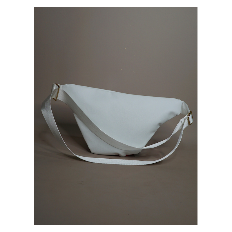 Sac Banane Le Djatta White wax – Élégance artisanale | The Mad Shop