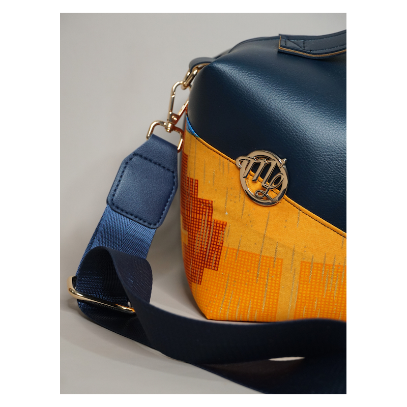 Sac Le Dee Noir & Corail – Élégance artisanale | The Mad Shop