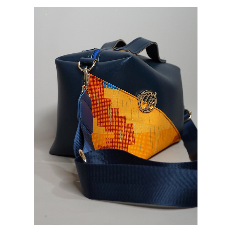 Sac Le Dee Noir & Corail – Élégance artisanale | The Mad Shop