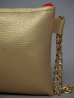 Pochette Miny Dorée et Corail wax  – Élégance artisanale | The Mad Shop