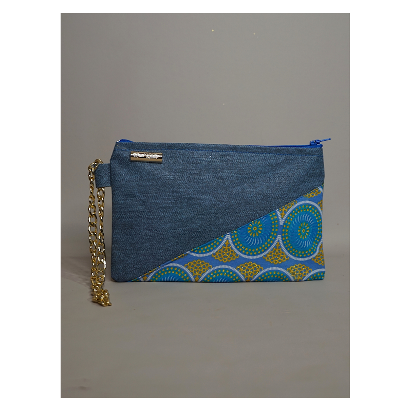 Pochette Tiny  Jean et wax  – Élégance artisanale | The Mad Shop