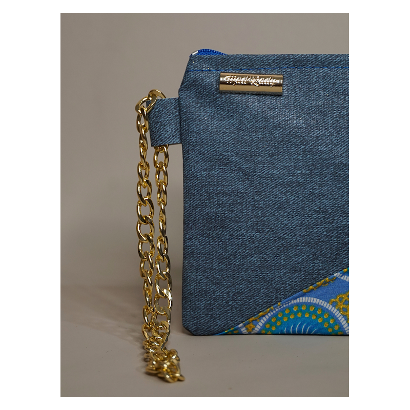 Pochette Tiny  Jean et wax  – Élégance artisanale | The Mad Shop