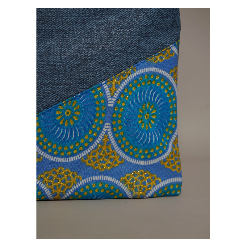 Pochette Tiny  Jean et wax  – Élégance artisanale | The Mad Shop