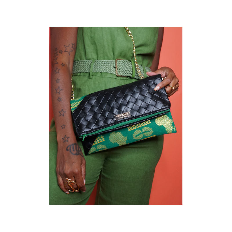 Pochette NoName green Africa – Design contrasté | The Mad Shop