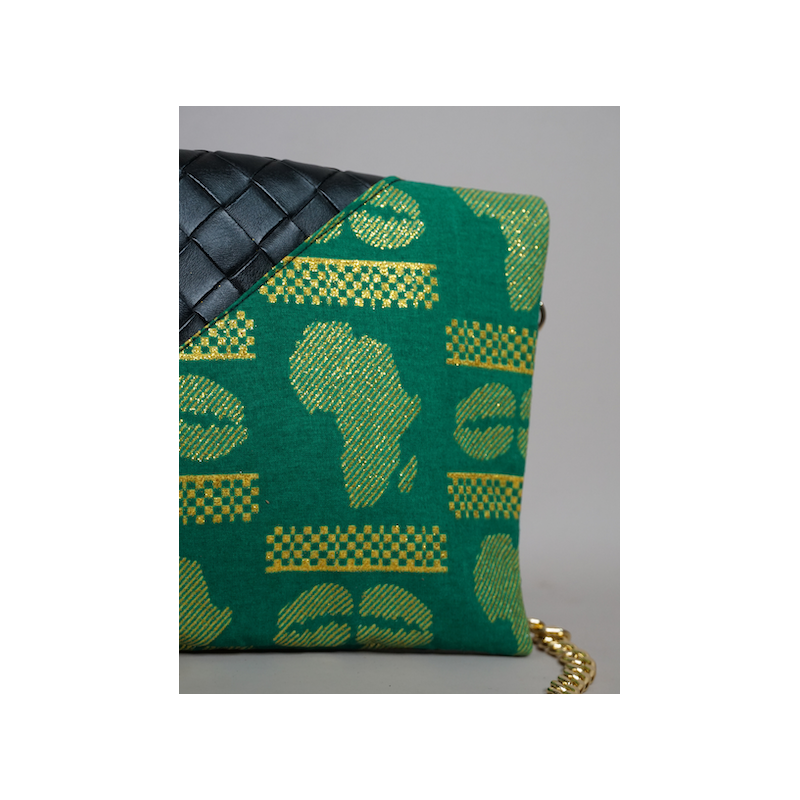 Pochette NoName green Africa – Design contrasté | The Mad Shop