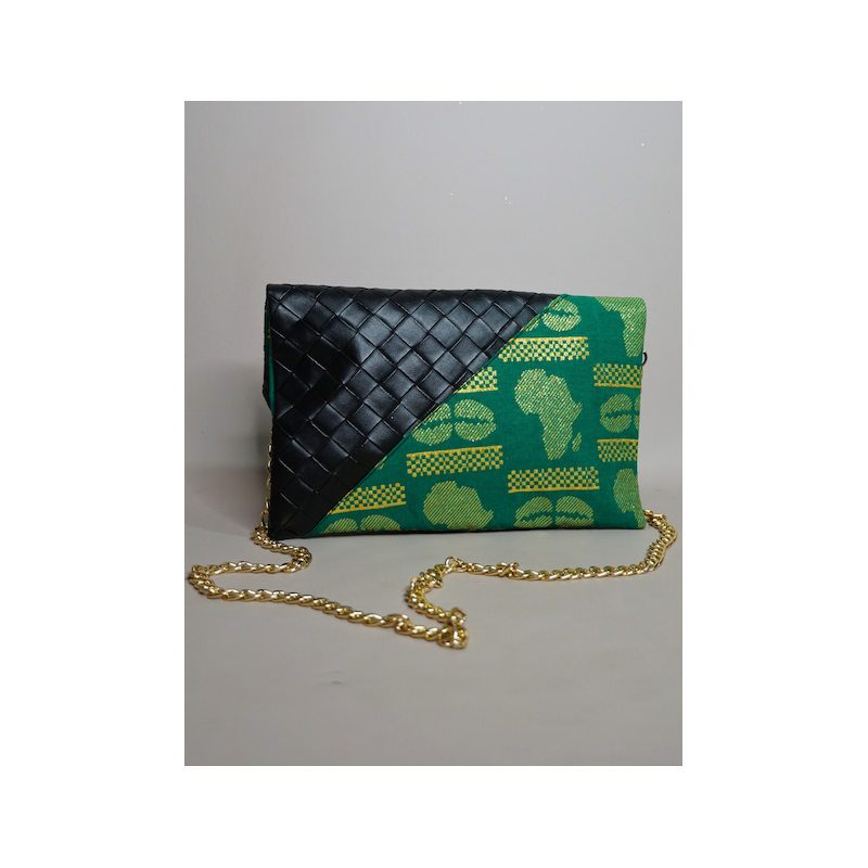 Pochette NoName green Africa – Design contrasté | The Mad Shop